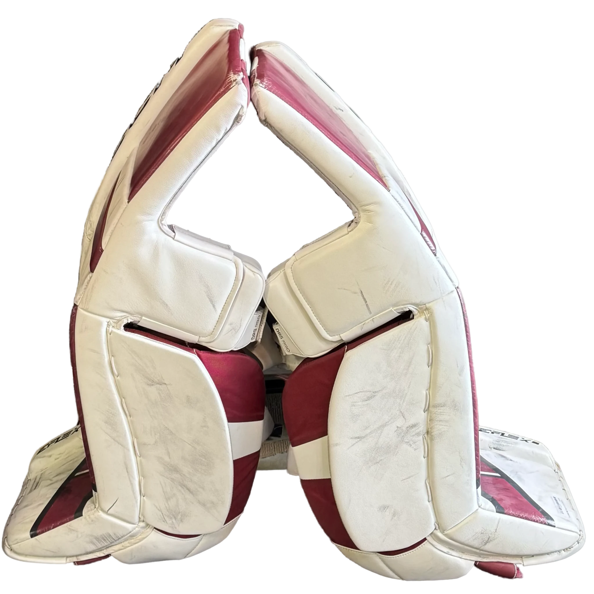 CCM Extreme Flex 6 - Jambières de gardien de but Pro Stock d'occasion (marron/blanc)